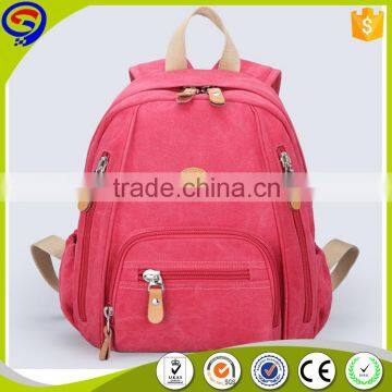 New Arrival best Choice canvas school backpack for teenagers