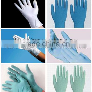 Medical and food grade nitrile gloves powder free