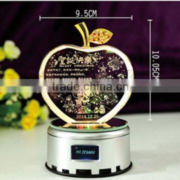 Lovely apple shape Crystal Gift For Bride Souvenir