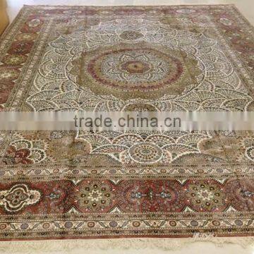 turkish crimson hand knotted silk rug handmade silk carpet