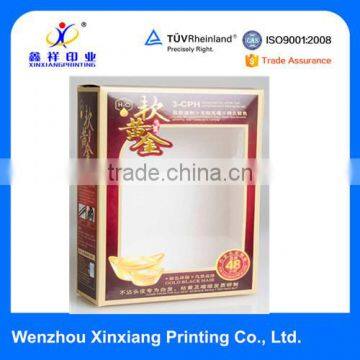 Luxury Easy to Take White Card Paper Paperboard Box with PVC Window
