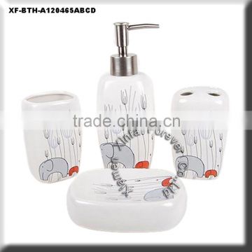 4 pcs ceramic bathroom necessities accessories