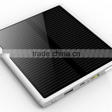 2015 Solar Power Bank 8000mAh Waterproof Powerbank Cargador Portable Solar Charger for iPhone iPod iPad Samsung Cell Phones