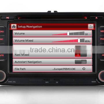 7" Car DVD/GPS Bluetooth USB SD Player For VW GOLF TIGUAN VW MAGOTAN/SAGITAR/BORA/GOLF6 Jetta SEAT photo-5