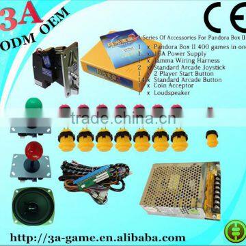 400 in 1 Jamma Arcade Multi pcb Game Board Joysticks Buttons Accessories Arcade Kits Game Parts