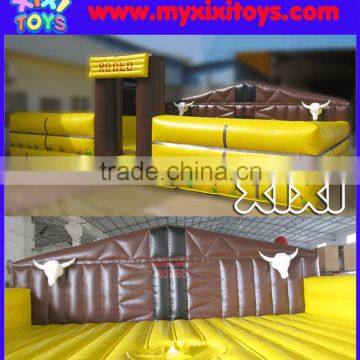 XIXI Inflatable Sport Games Cowboy Mechanical Bull Mat,Inflatable Rodeo Bull