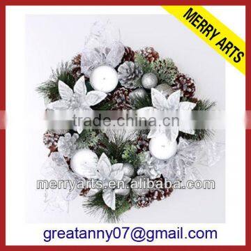 China wholesale decorative mini artificial christmas decoration wreaths cheap