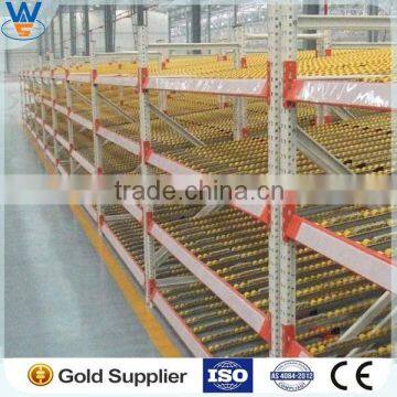 CE certificate Carton Flow through Racks for Warehouse Rack,carton flow rack system,boxes storage and picking roller rack system