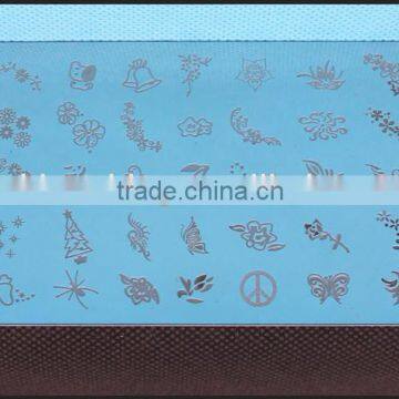 Factory made products Hot nail stamp plate, fancy plates design, ceramic plate design