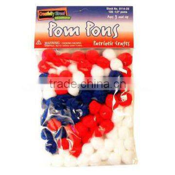 assorted color acrylic pompom craft