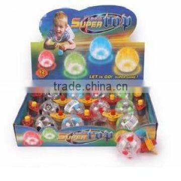 Good quality plastic spinning top toy spinning top with light music light up spinning top Factory