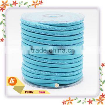 Stiched Round Nappa Sheep Skin Leather Cord White 7mm photo-3