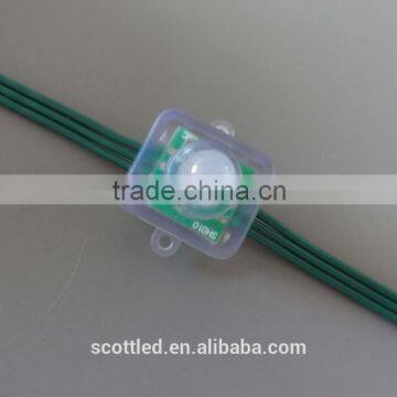 100PCS/ String 12V IP68 WS2811/2801 Pixel Full Color RGB Square LED Module String Waterproof Addressable LED photo-5