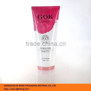 Hot sale plastic cosmetic tubes for hair conditioner 200ml