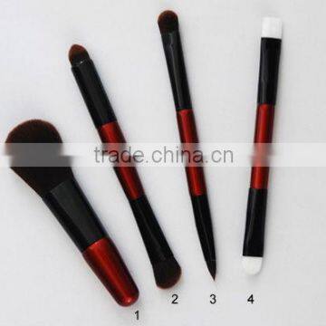 4 pieces wood handle goat hair coastal scents makeup brushes