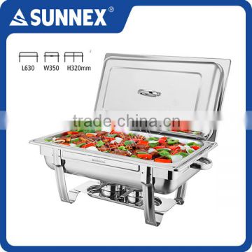 Sunnex Professional Classic Full Size Chafing Dish Set / Buffet Chafer, 8.5Ltr.