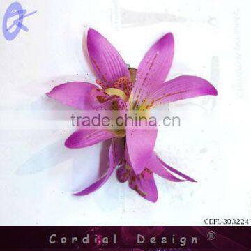 2013 Beautiful goody handmade colorful fabric flower for brooch