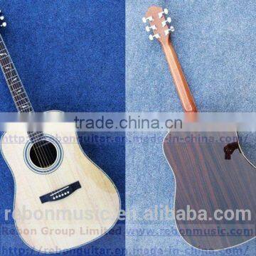 41 size solid spruce dreadnought acoustic guitar