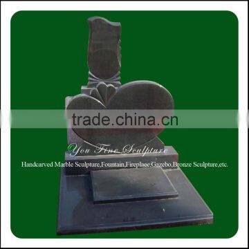 Europe Style Heart Shape Modern Granite Monument