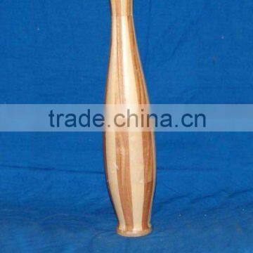 Gangly and single branch wooden vase