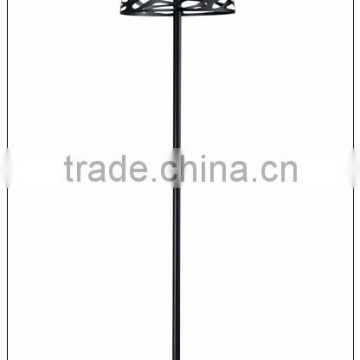 metal in black painted shade laser cut floor lamp