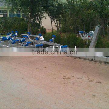 7.6m heavy duty tandem axles boat trailers