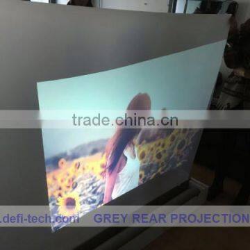 Adhesive back projection screen foil,transparent rear projection film, Perfect advertisement medium