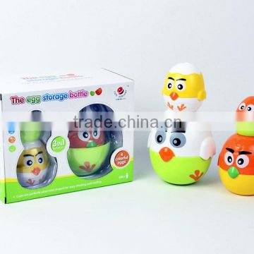 3 in 1 chick egg shape piggy bank stack Nested toy Happy kid toy