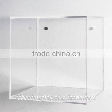 fashion wall mount clear acrylic bookcase shenzhen factory