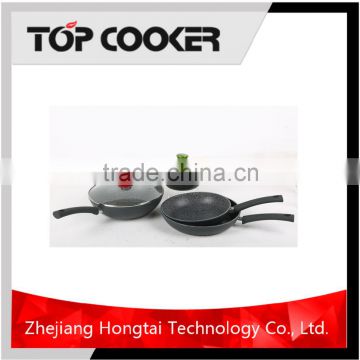 Forged aluminum stone coated cookware set