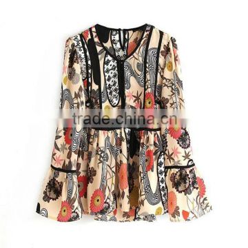 cheap china wholesale clothing online clothing store long cap sleeve vintage shirt