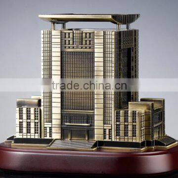 Pewter 3d Building Model,zinc Alloy Scaled Building Model