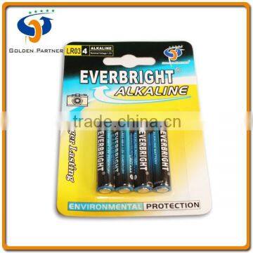 Best Price 1.5v Aaa Lr03 Am-4 Radio/torch/mp3/mp4 Disposable Alkaline Battery
