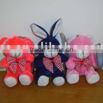 JM7366, animal keychain, hangning toy, plush keychain