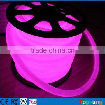 82' spool 12V DC 360 degree purple led neon lights for rooms high light quality dia 25mm round Trading Company