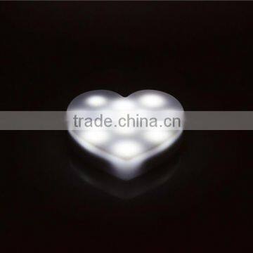 modern led heart shaped lighting for vase