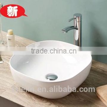 2015 Foshan latest Italy style super slim thin edge art cerami basin lavatory bowl sink bathroom vanity counter top wash basin