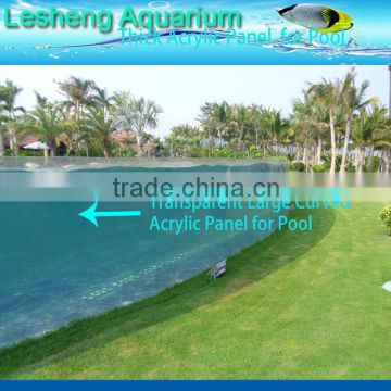 Best selling panels for clear acrylic swimming pool