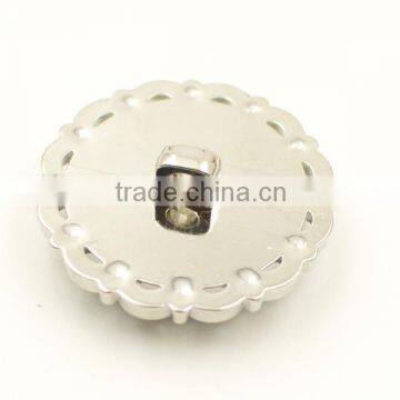 High Grade Black Pearl Stone Plastic Shank Button photo-2