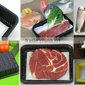 Black High Barrier Fresh Meat Tray