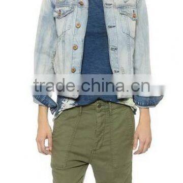 destroyed women denim jacket