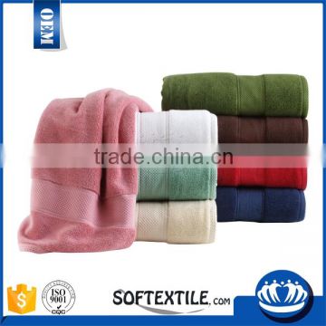 soft bamboo palin solid color e bath towel wholesale