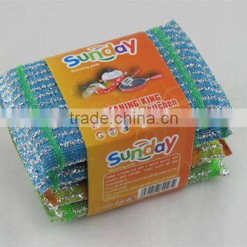 Soft Water Cloth Scrubber Pad/sponge Scouring Pads/dish Washing Pads With Factory Price photo-2