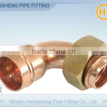 Copper Solder Ring Bent Tap Connector F x FI