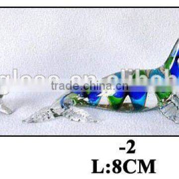 hand made glass dolphin decoration