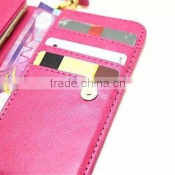 Wrislet Bag Clutch Wallet Case Cover Skin Card Cash Slot Pouch For Lenovo A808 photo-5
