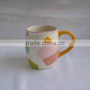 wholesale ceramic cupcake design mug