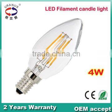 2014 New Arrival E27 360 Degree A60 LED Filament Bulb, 6W Led Filament Candle Light Quality Choice photo-2