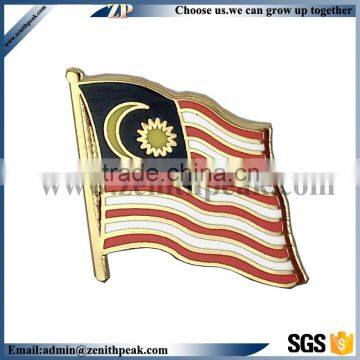 enamel flag shape metal lapel pin