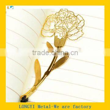 Metal paper clip/wholesale beautiful custom flower metal paper clip